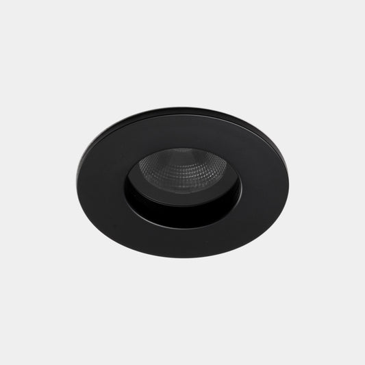 Downlight LEDS C4 Play IP65 Round Fixed 8.5W negro para baño y ducha