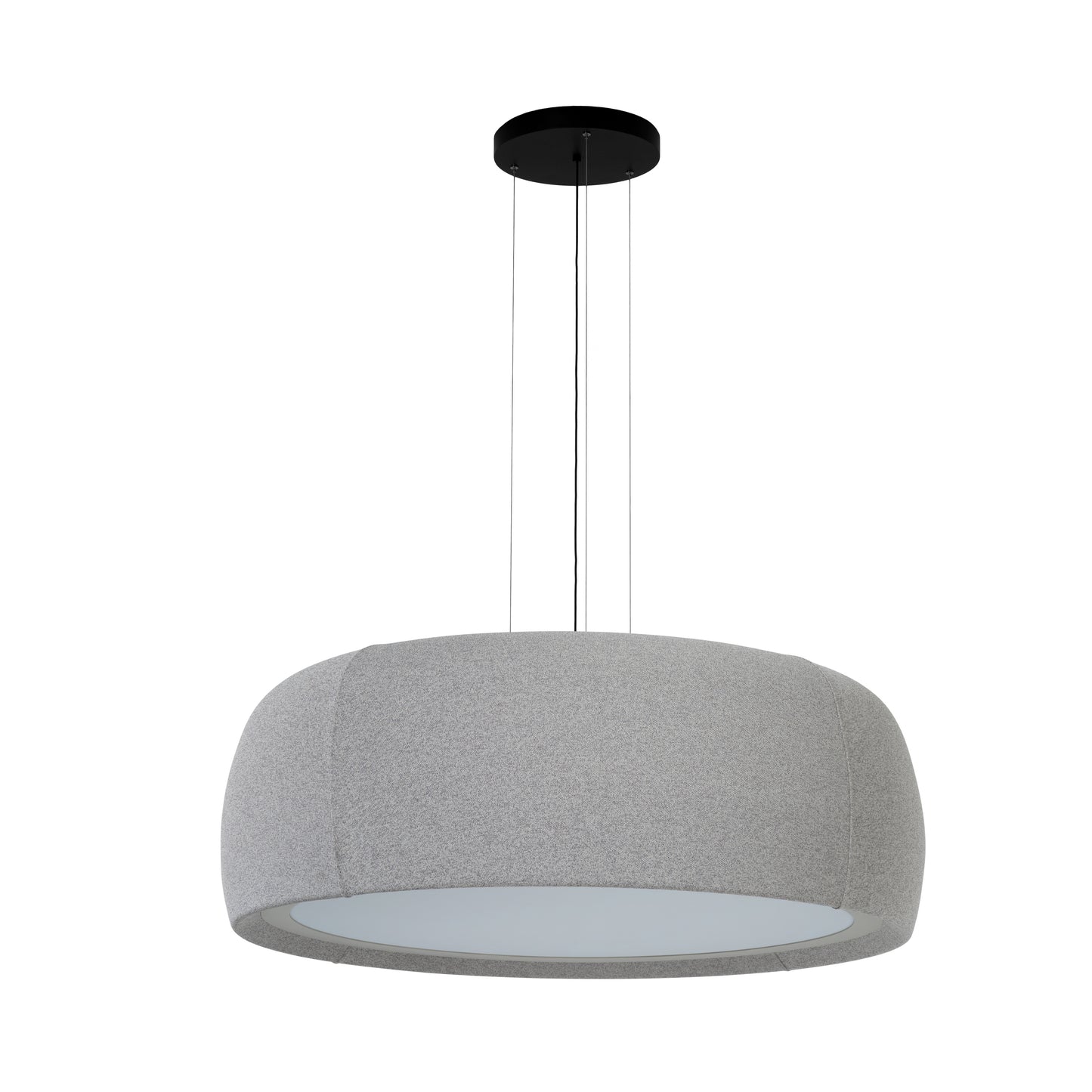 Gong Ø1000 Opal - Gris seda / tejido crema