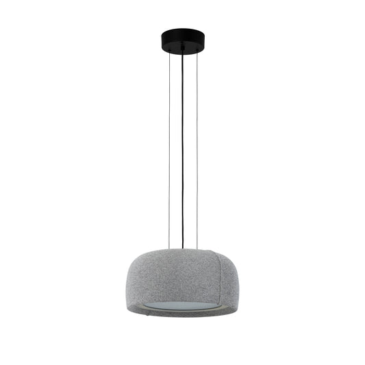 Gong Ø340 Microprisma - Gris seda / tejido crema
