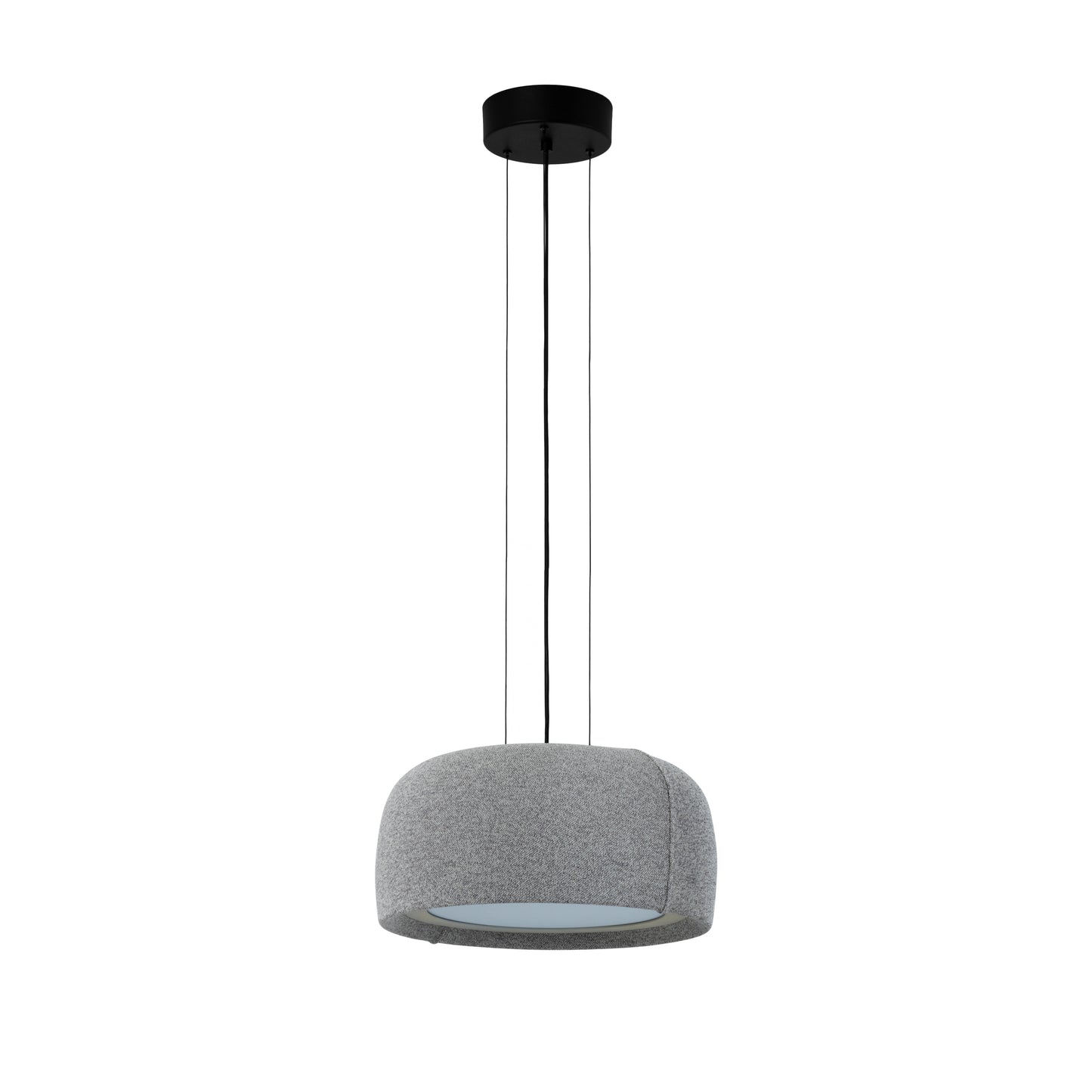 Gong Ø340 Opal - Gris seda / tejido crema