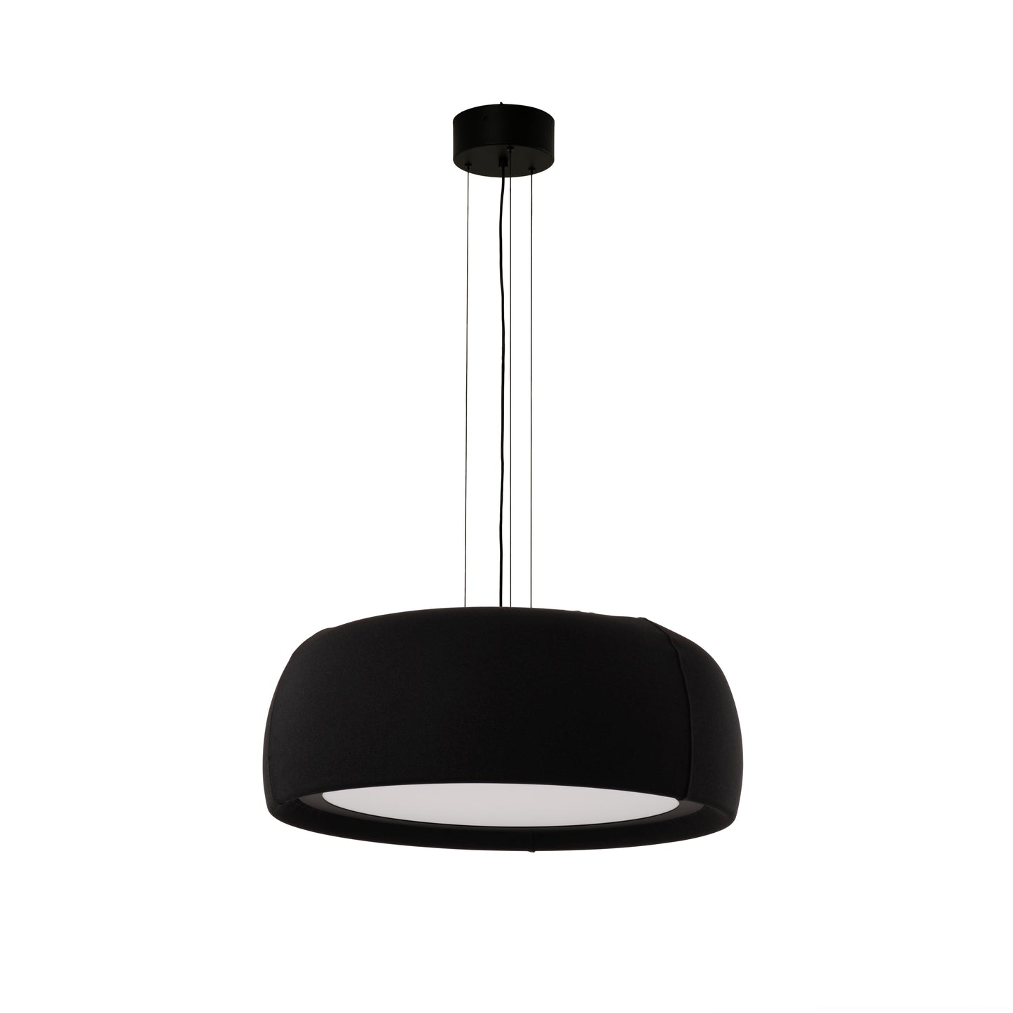 Gong Ø600 Opal - Negro / tejido negro