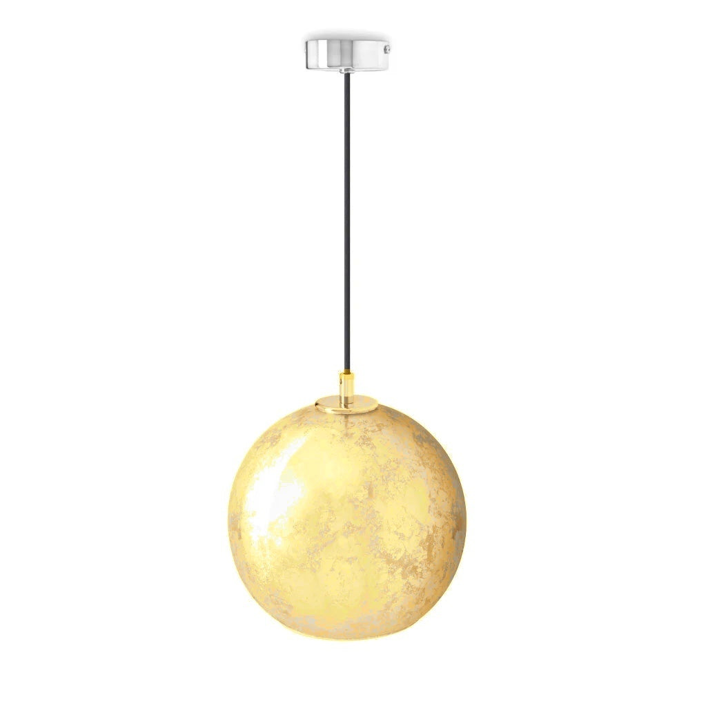 MASSMI AURA Lámpara colgante Pan de Oro Ø25cm