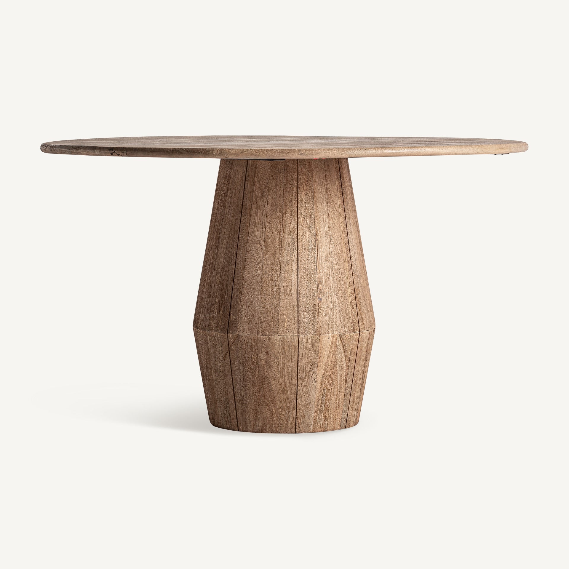 Mesa comedor Jacquard VICAL acabado marrón claro en madera de mango