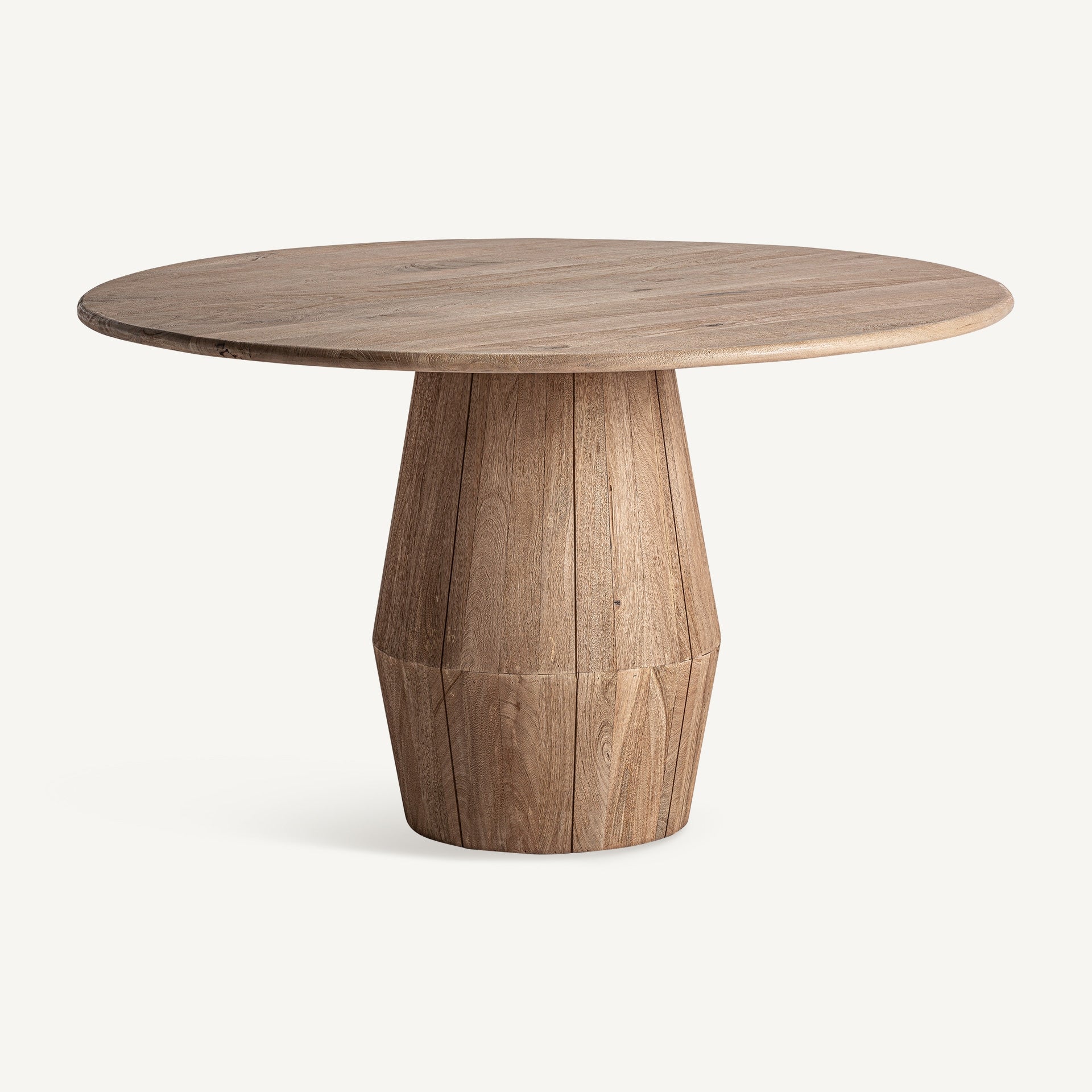 Mesa comedor Jacquard VICAL madera de mango marrón claro vista frontal