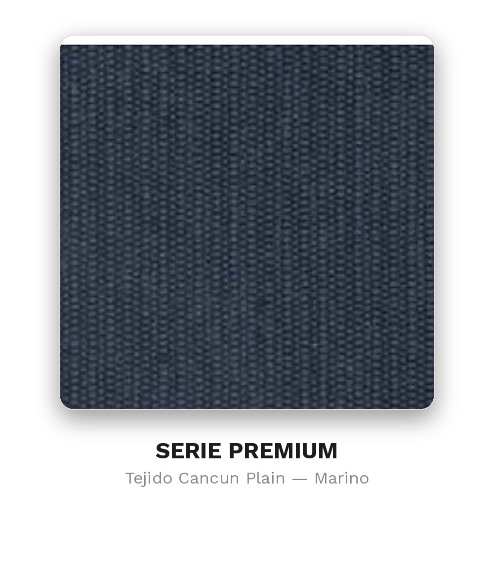 Muestra Serie Premium - Tejido Cancun Plain Marino