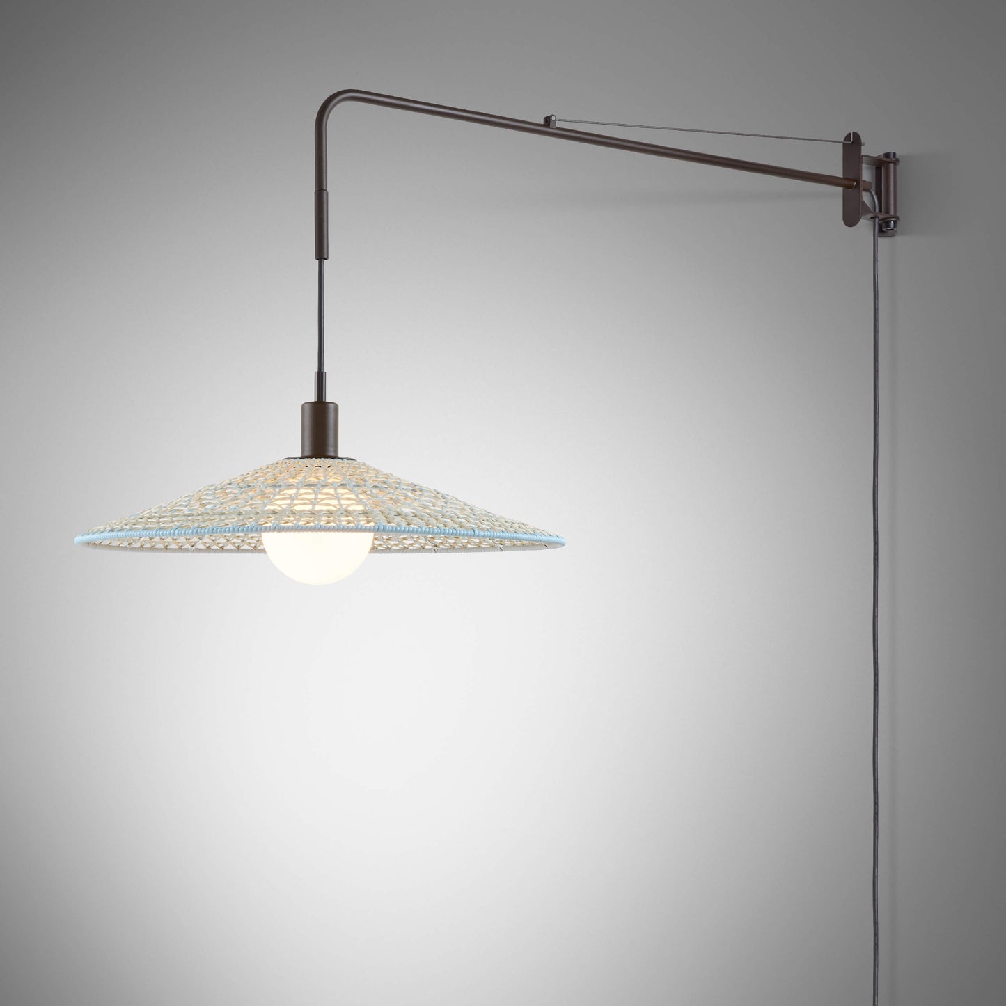 Aplique Nans 55 A/98 de Bover con pantalla Beige de 55 cm
