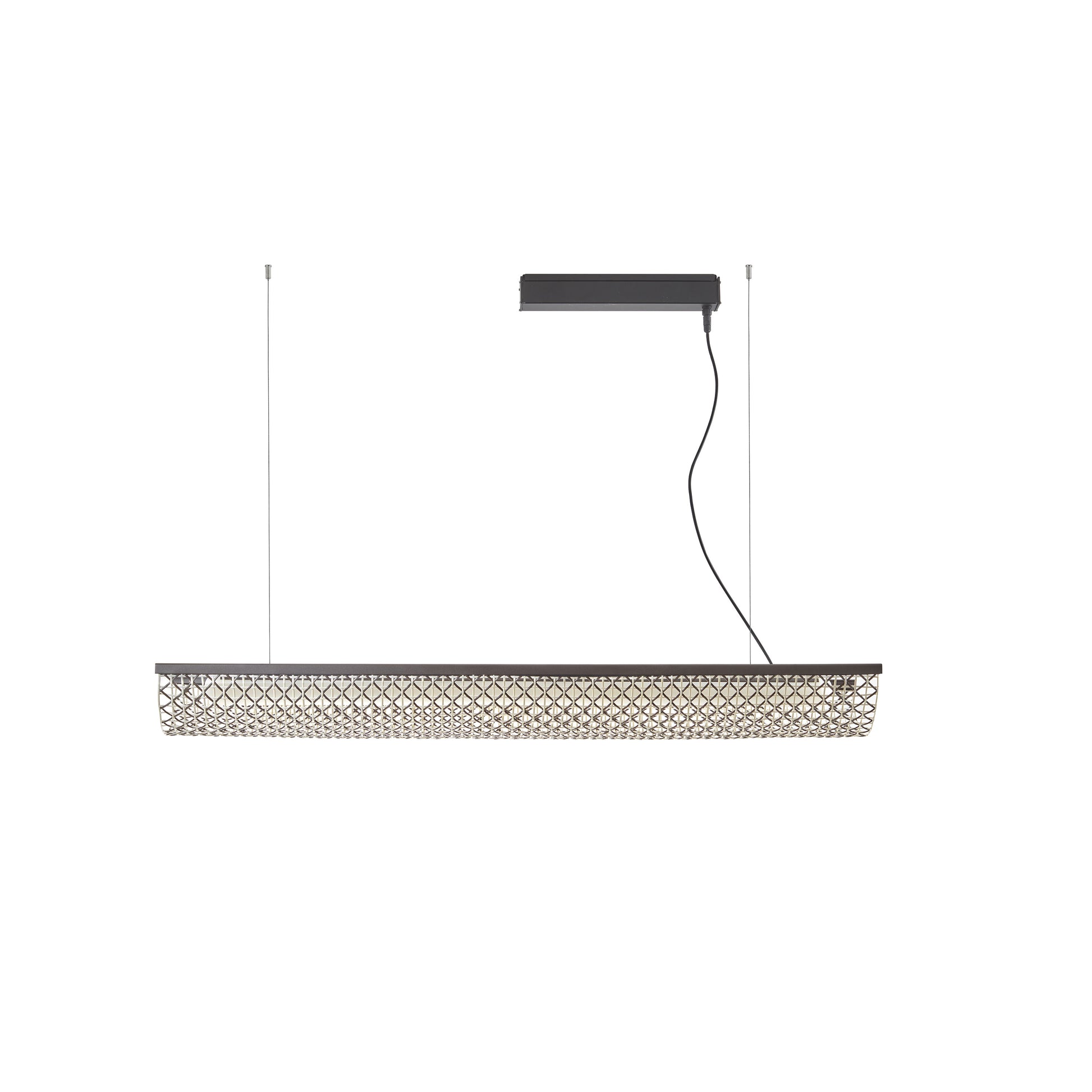Lámpara colgante Nans Balis S/140 Outdoor Bover pantalla marrón detalle trenzado