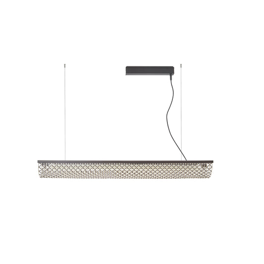 Lámpara colgante Nans Balis S/140 Outdoor Bover pantalla marrón detalle trenzado