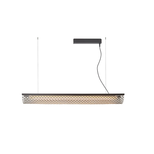 Lámpara colgante Nans Balis S/140 Outdoor Bover pantalla marrón encendida