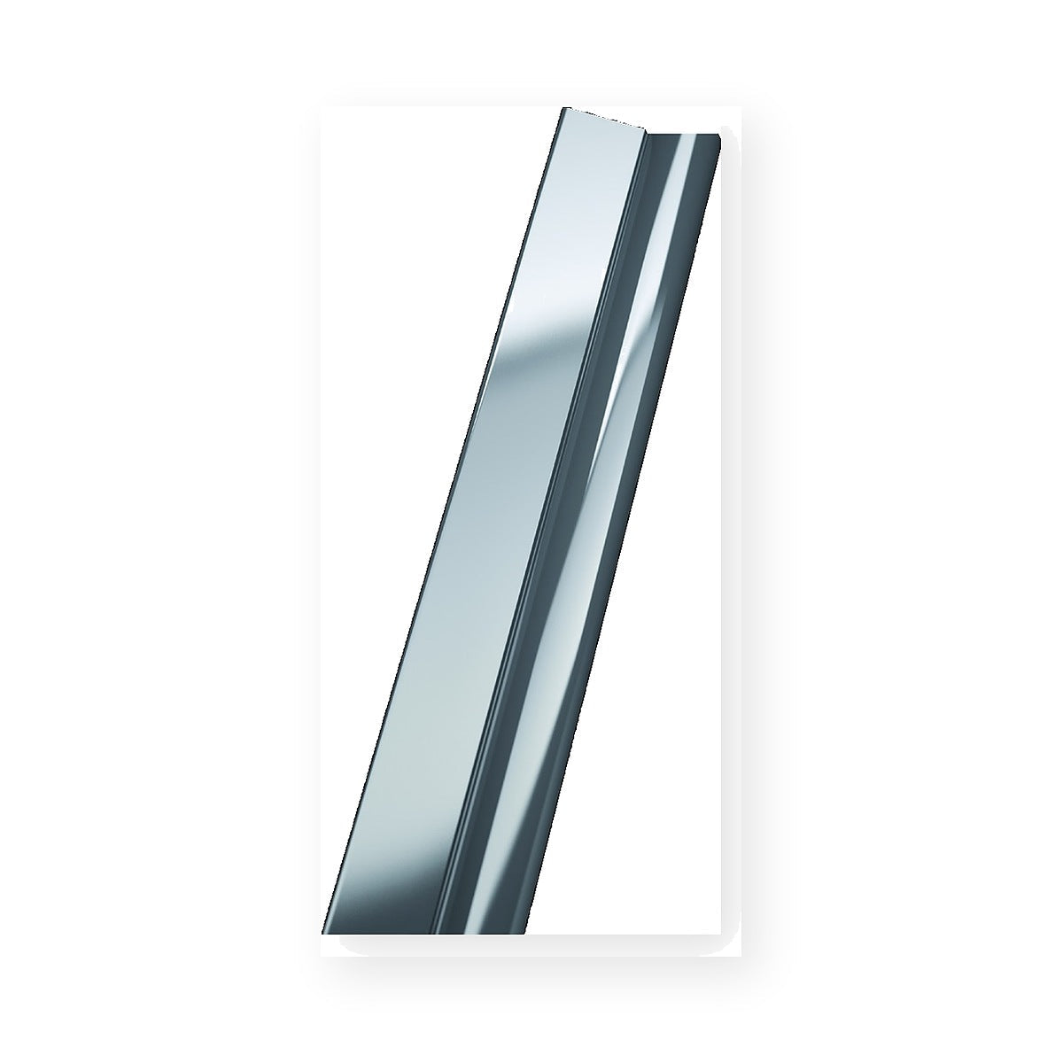 Muestra del acabado silver de la perfilería Novellini