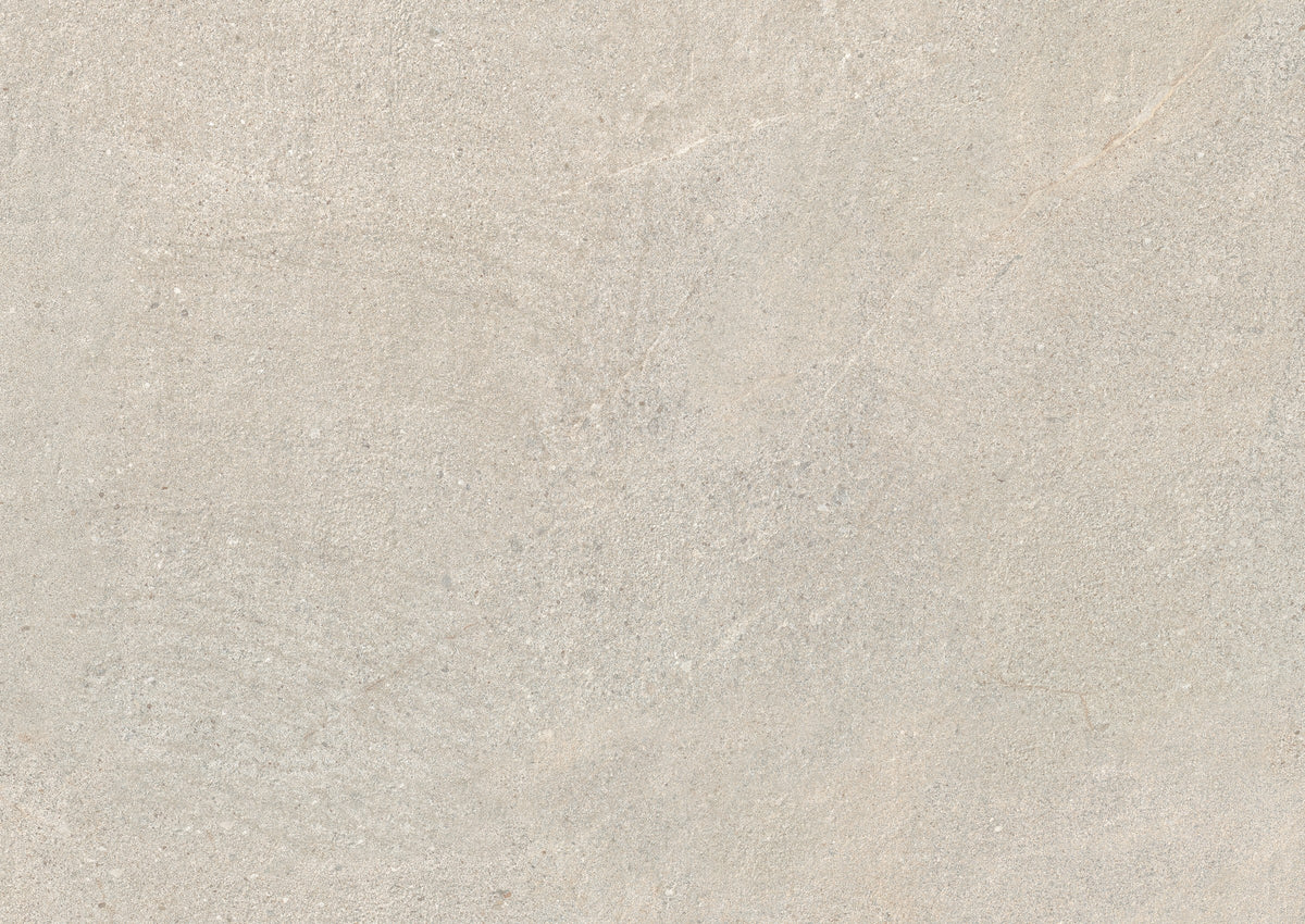 Ambiente KTL Newbury Grey, porcelánico efecto piedra en suelo (imagen de colección)