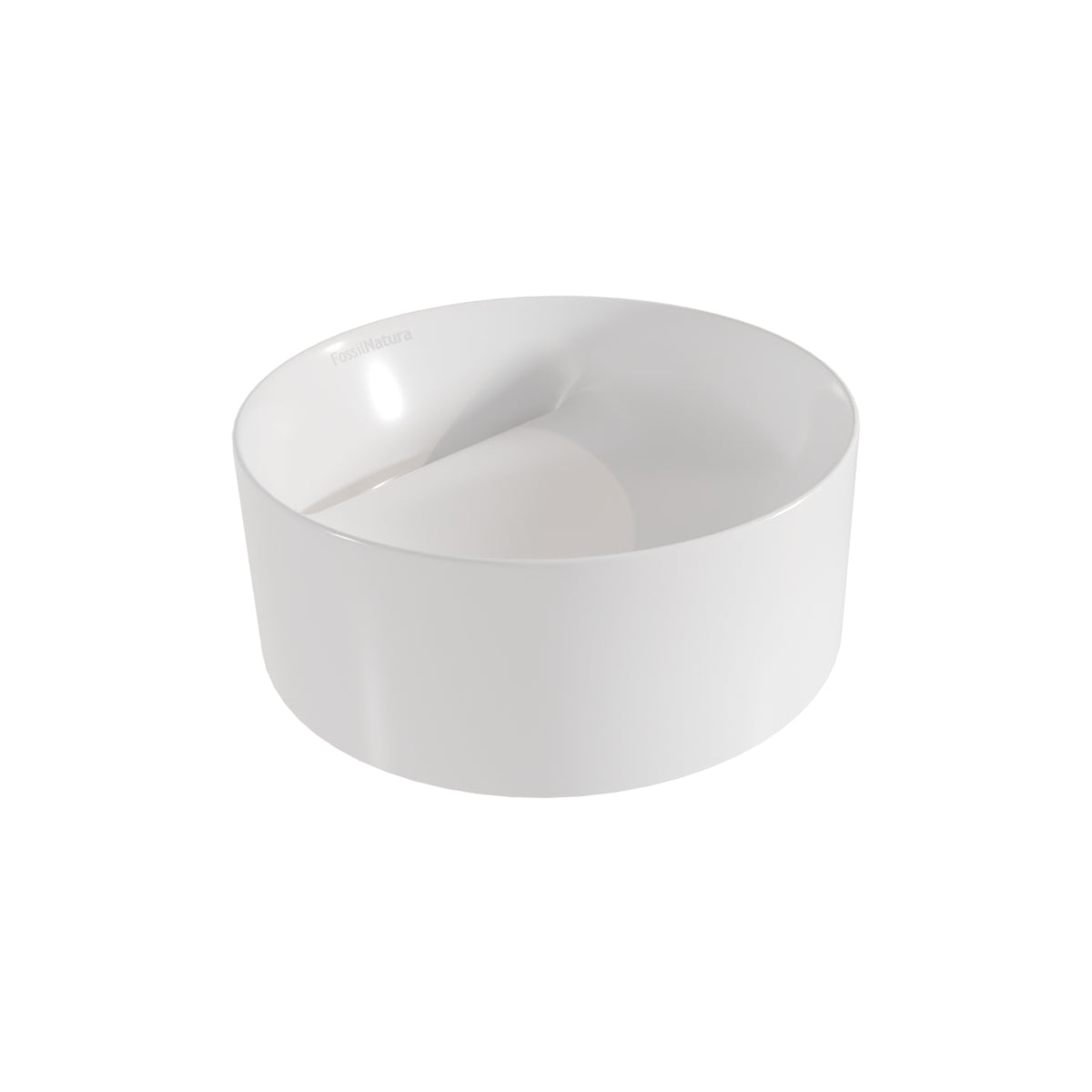 Lavabo Sobre Encimera FOSSIL NATURA ORLANDO Ø 42 cm | Porcelana Sanitaria Cilindrica Extra-Fina