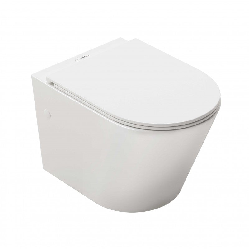 Pack Completo: Inodoro Suspendido FOSSIL NATURA VENECIA + Cisterna Empotrada + Pulsador Inox