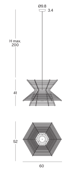 Lámpara Colgante Pagoda Olé Lighting | Iluminación sostenible de diseño