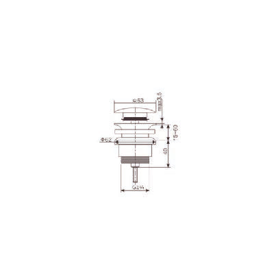 Plano Técnico y Cotas Milimétricas Válvula IMEX VCC014