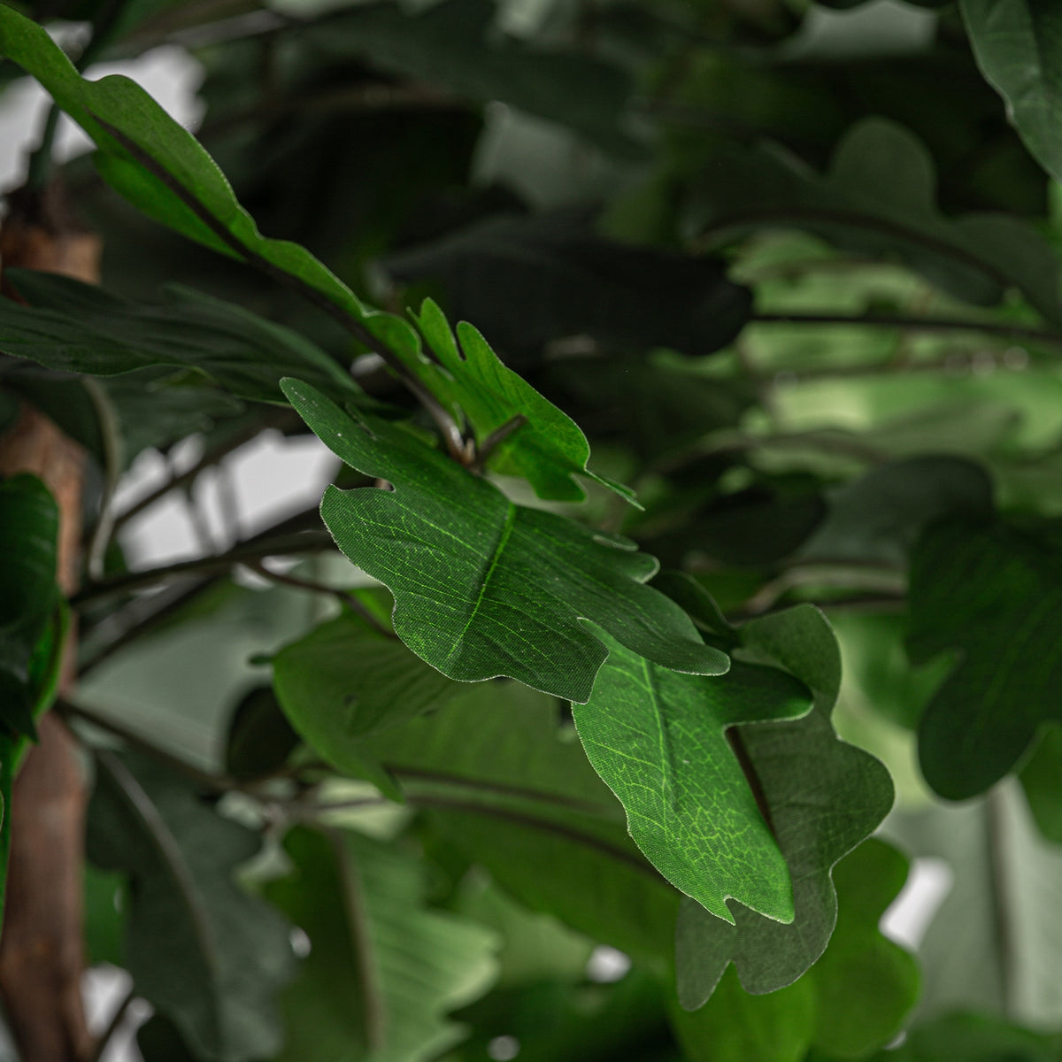 Roble artificial Vical en ambiente salón