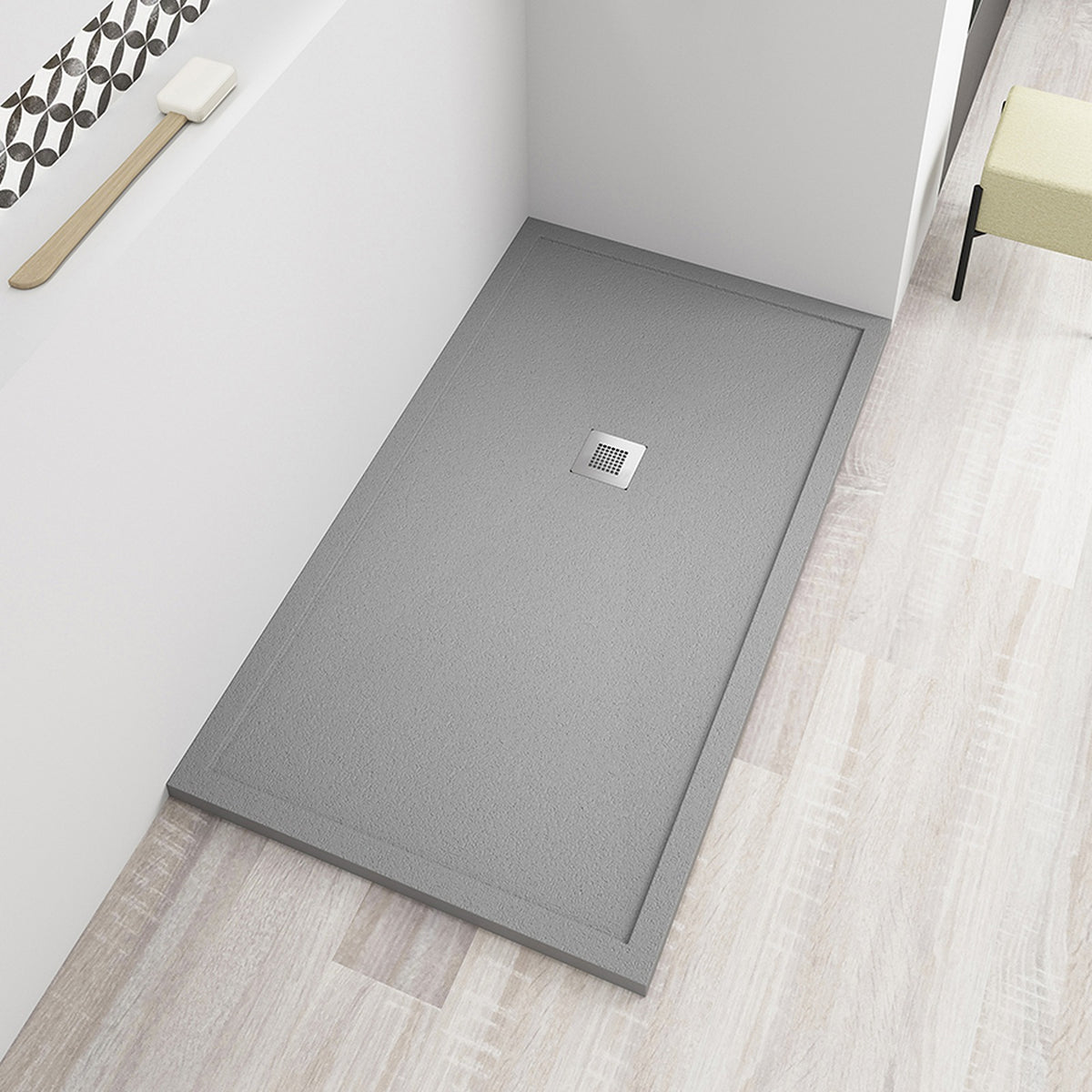 Plato de ducha Avil Get Up & Design instalado en un baño