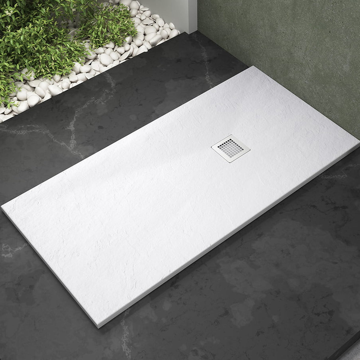 Plato de ducha Ibiz Plus Get Up & Design instalado en un baño