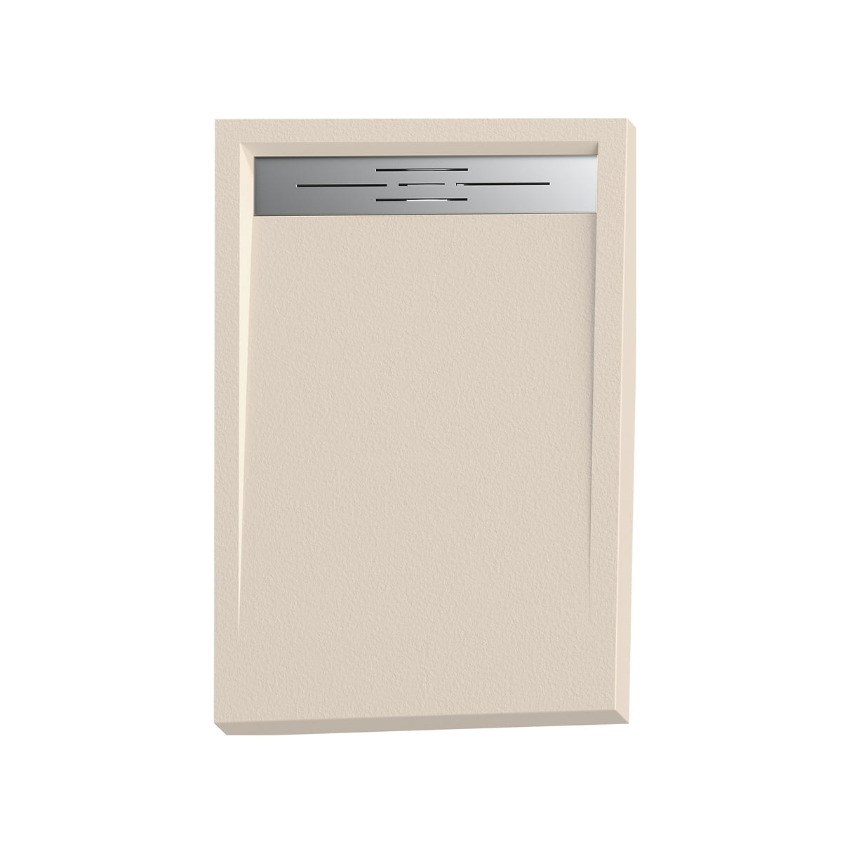 Plato de ducha marbell Get Up & Design en acabado beige RAL 1013, de frente y completo