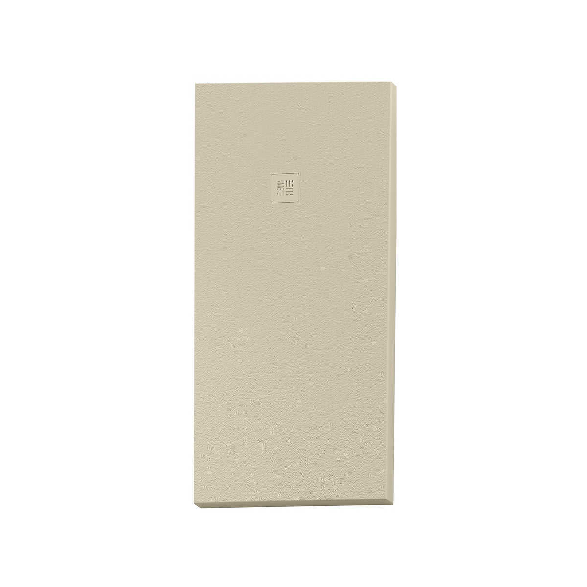 Plato de ducha Forment Get Up & Design en acabado beige RAL 1013, de frente y completo