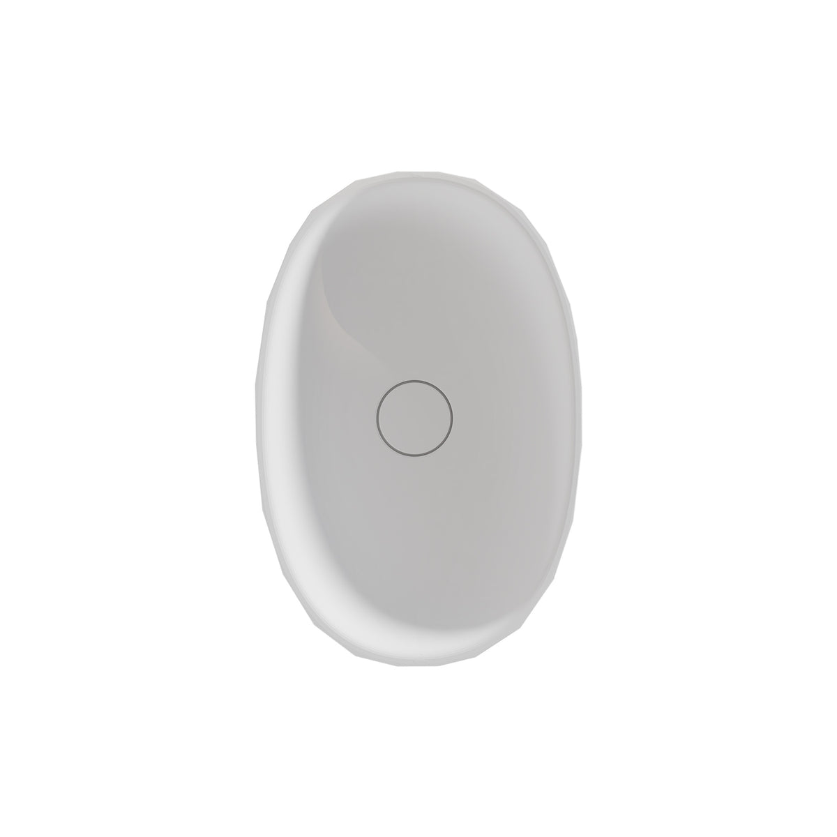 Lavabo Sobre Encimera FOSSIL NATURA SAIKO 56x37 cm | Mineral Composite Ultra-Slim Escultorico