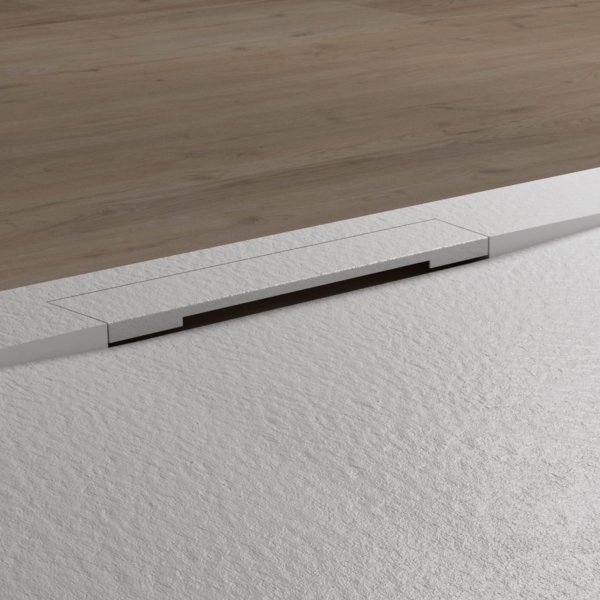 Rejilla de ducha lineal de 30 × 7 cm Get Up & Design en acero inoxidable