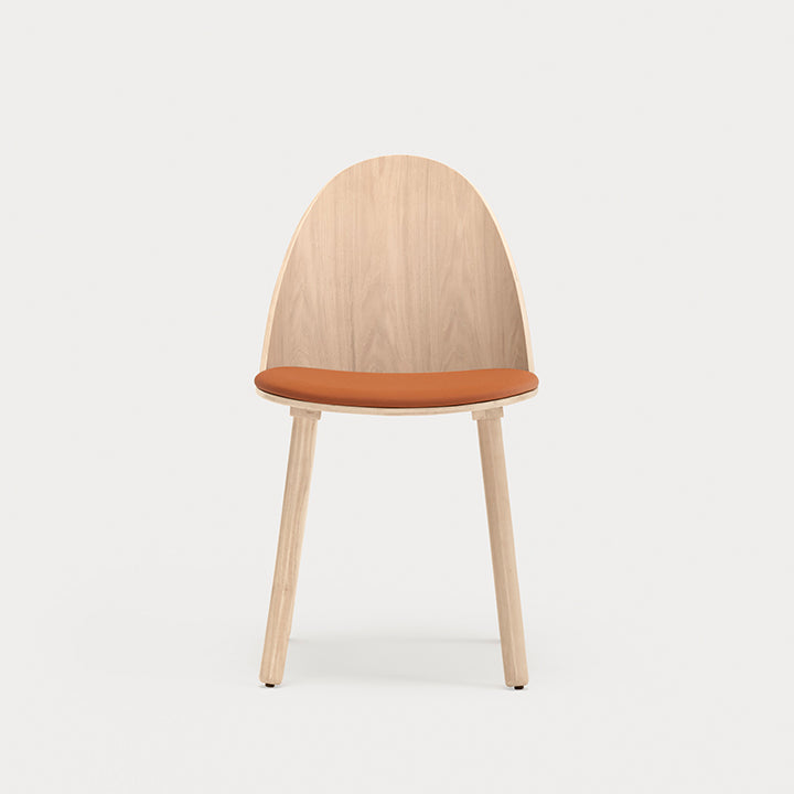 Silla de comedor UMA Teulat terracota vista frontal