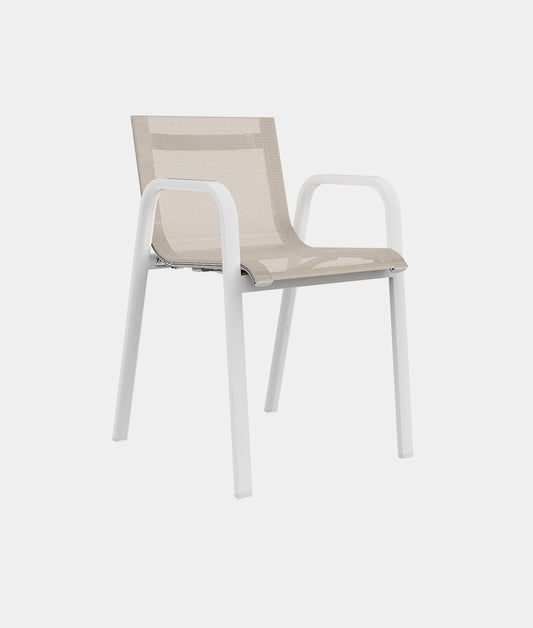 Silla con Brazos de Exterior GANDIA BLASCO STACK Apilable Diseño Borja García