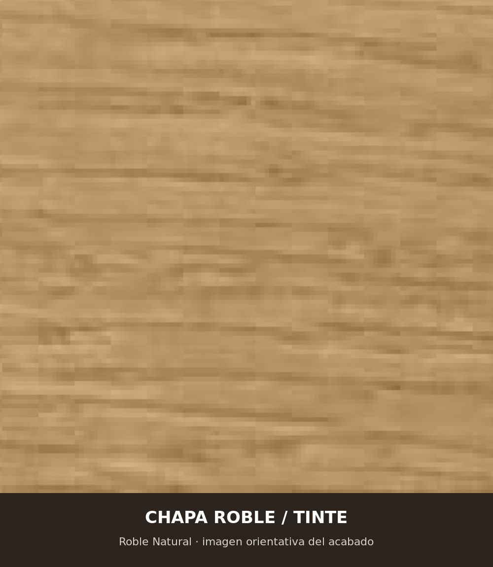 Acabado tapa Chapa Roble Tinte - Mesa Enca Comedor 80