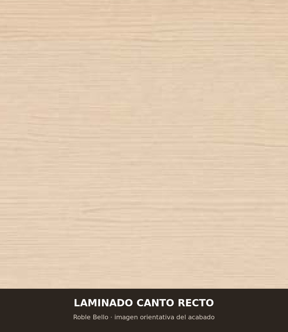 Acabado tapa Laminado canto recto - Mesa Enca Comedor 80