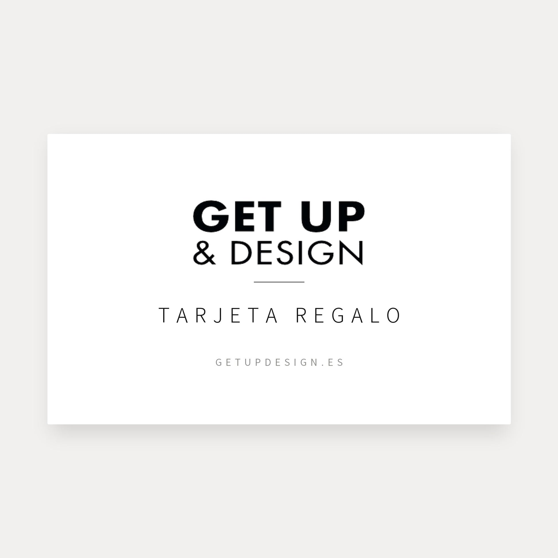 Tarjeta regalo de Get Up & design interiorismo