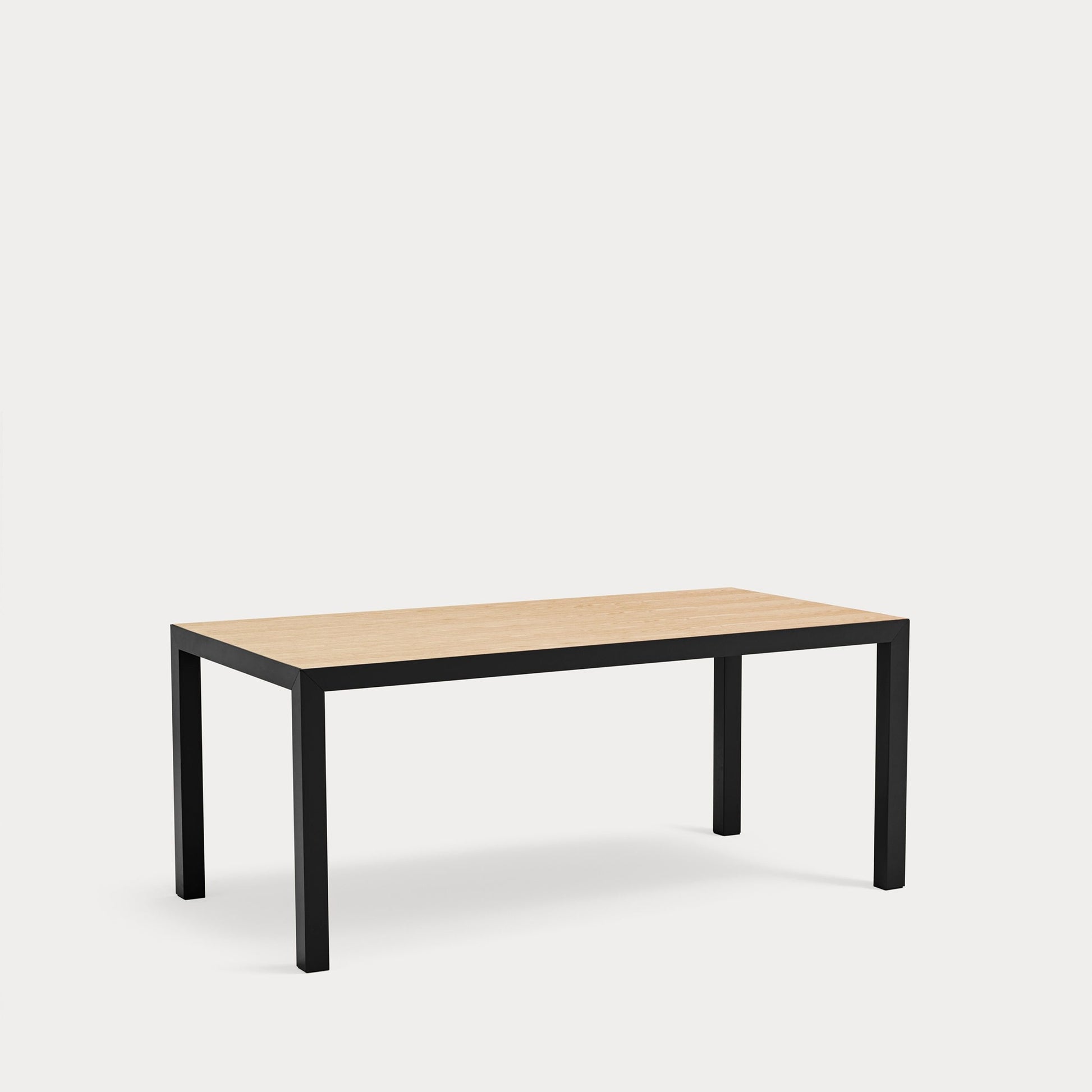 Mesa de Comedor Alma 180 cm Roble y Metal | Teulat - Roble/Negro (extra 1)