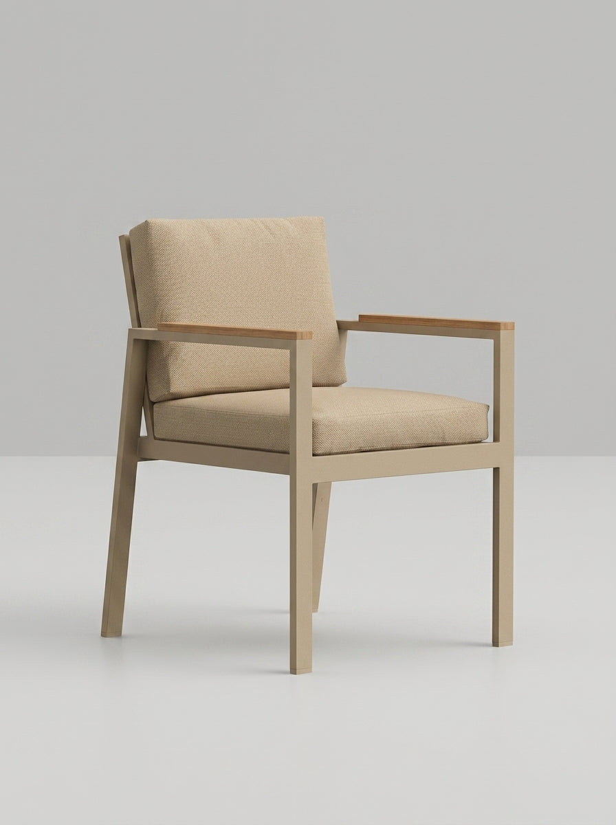 Silla con Brazos de Exterior GANDIA BLASCO TIMELESS Madera de Teca Diseño J.A. Gandía-Blasco & Borja García