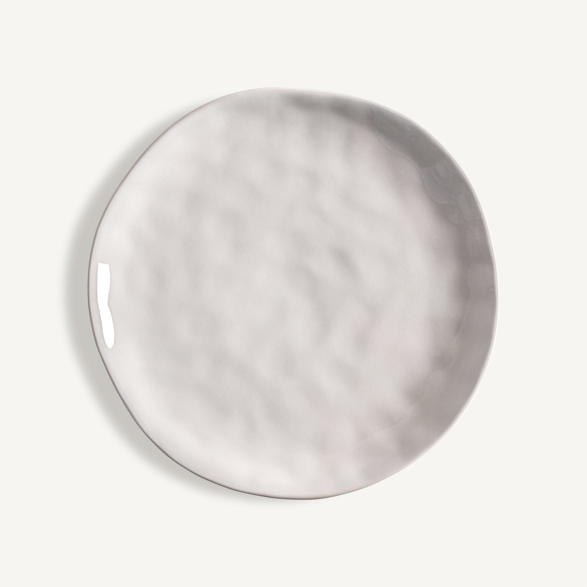 Plato Candela 26 cm VICAL | Plato de porcelana blanco roto · vista 1