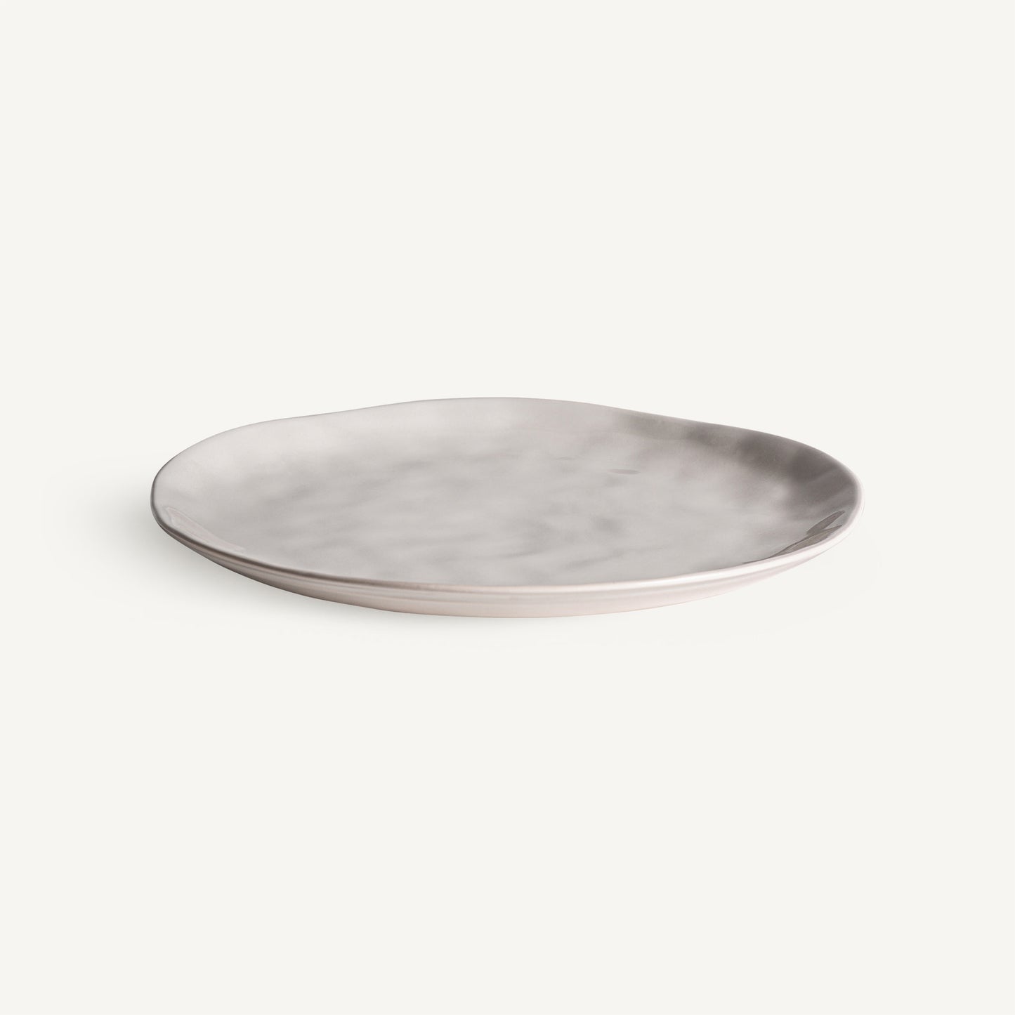 Plato Candela 26 cm VICAL | Plato de porcelana blanco roto · vista 2