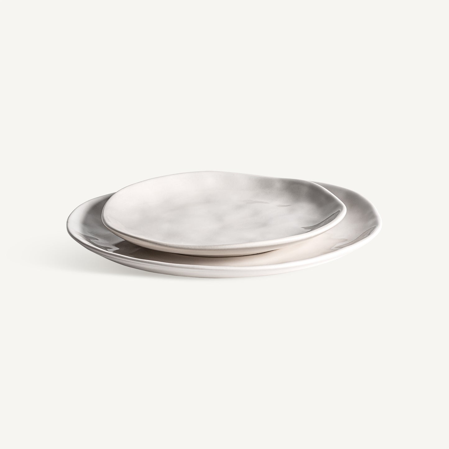 Plato Candela 26 cm VICAL | Plato de porcelana blanco roto · vista 4