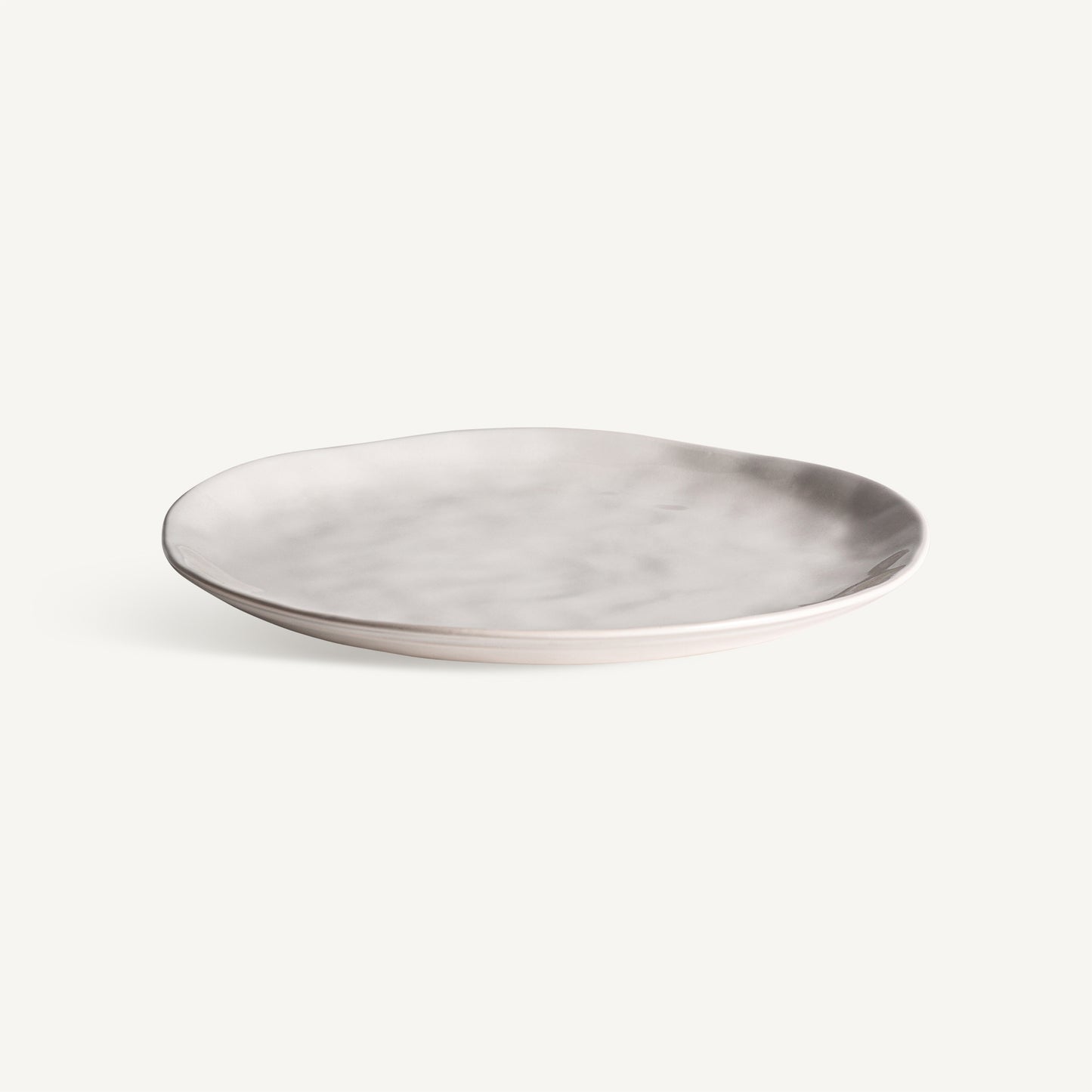 Plato Candela 20 cm VICAL | Plato de porcelana blanco roto · vista 2