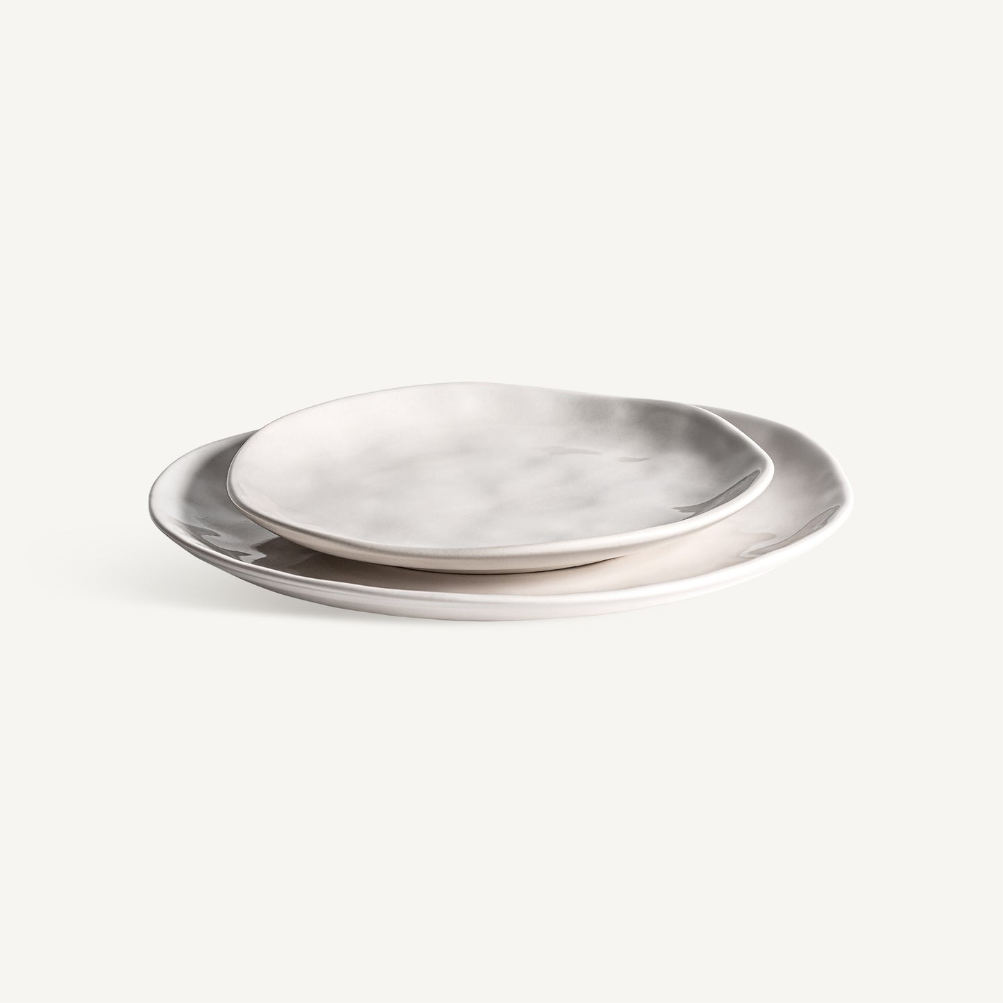 Plato Candela 20 cm VICAL | Plato de porcelana blanco roto · vista 4