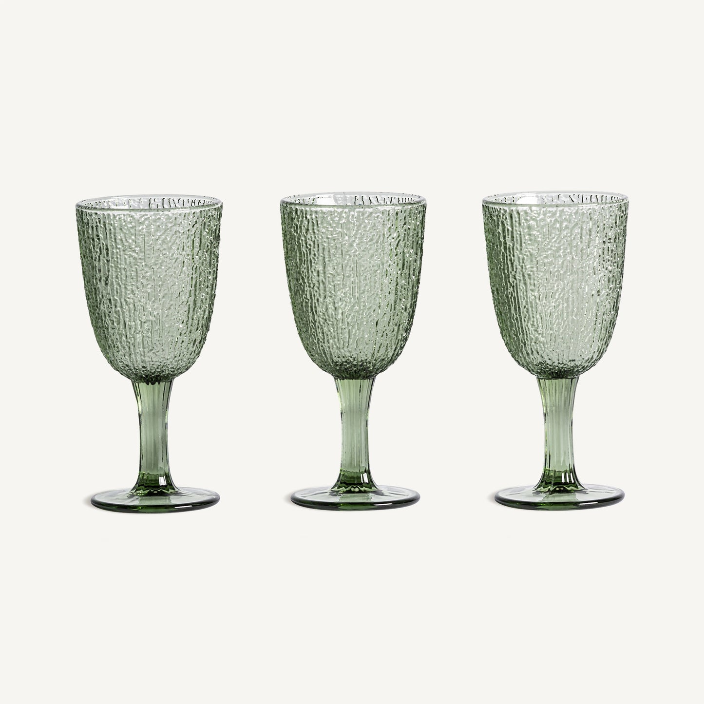 Vaso Moss alto VICAL | Set de vasos de cristal verde · vista 1