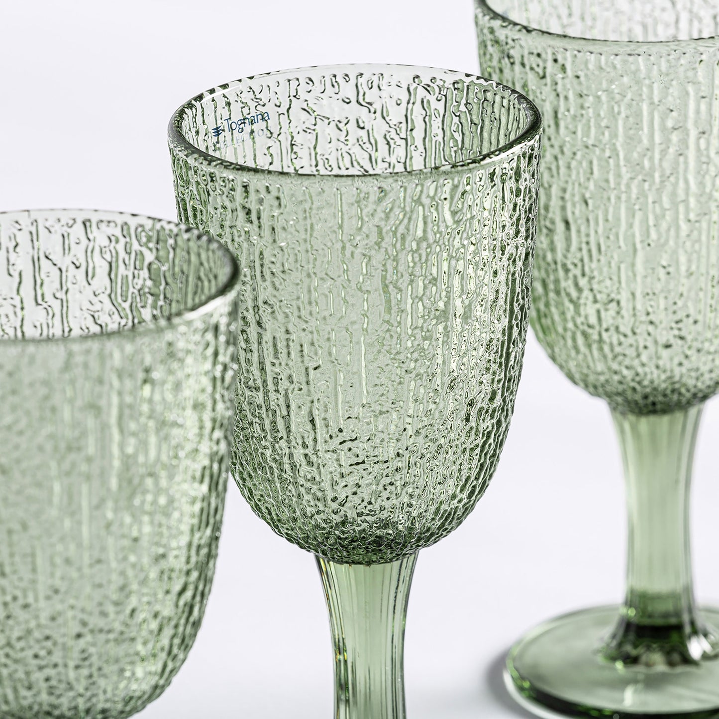 Vaso Moss alto VICAL | Set de vasos de cristal verde · vista 2