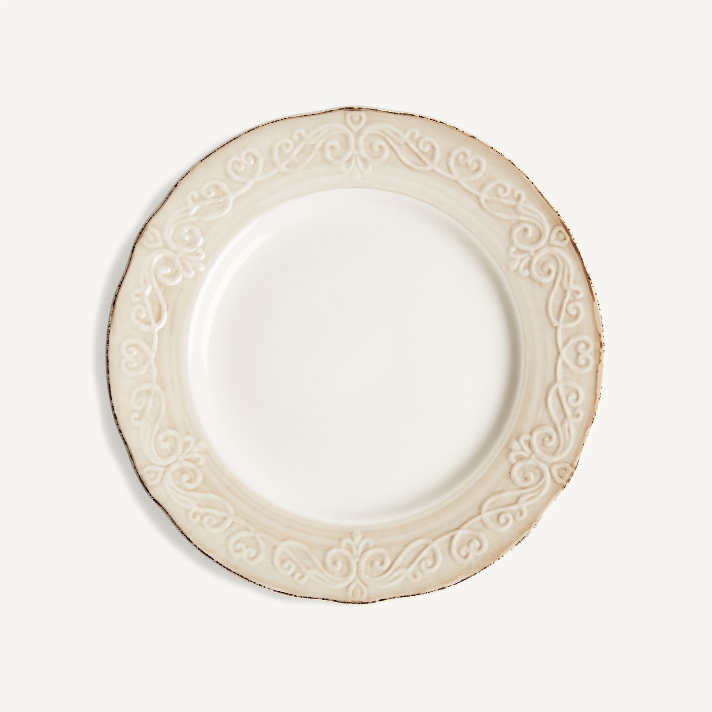 Plato Alka 27 cm VICAL | Plato de cerámica blanca · vista 1