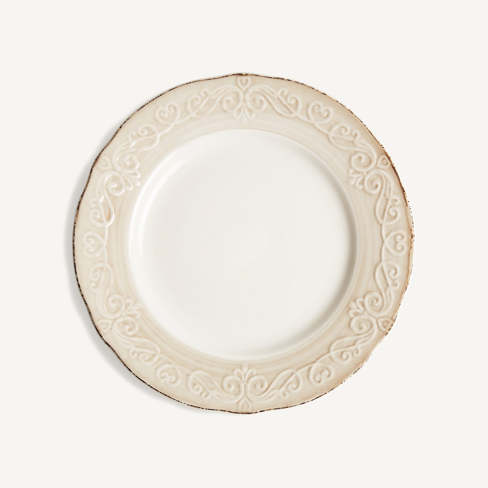 Plato Alka 27 cm VICAL | Plato de cerámica blanca · vista 1