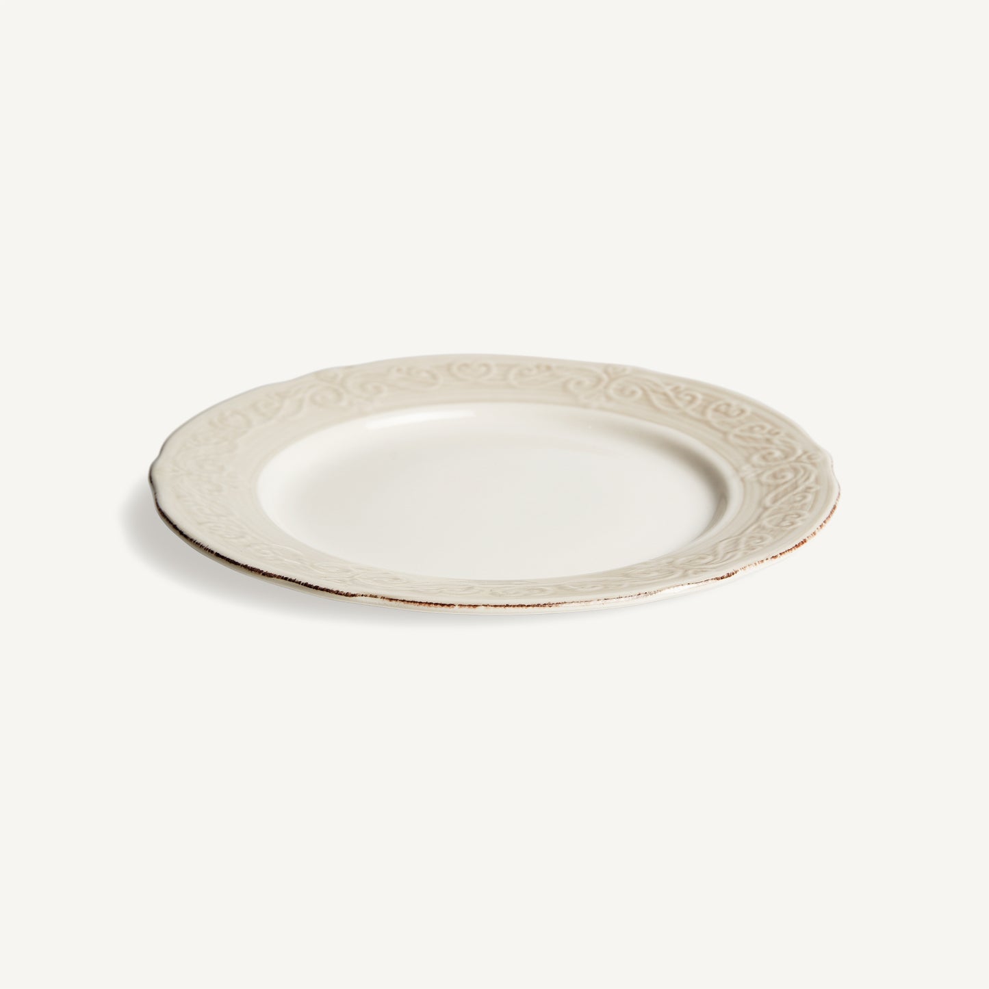 Plato Alka 27 cm VICAL | Plato de cerámica blanca · vista 2