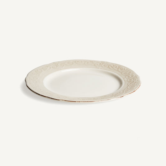 Plato Alka 27 cm VICAL | Plato de cerámica blanca · vista 2