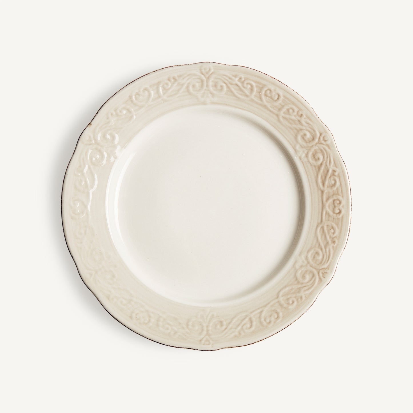 Plato Alka 23 cm VICAL | Plato de cerámica blanca · vista 1