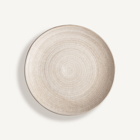 Plato Mulcey 22 cm VICAL | Plato de porcelana beige · vista 1