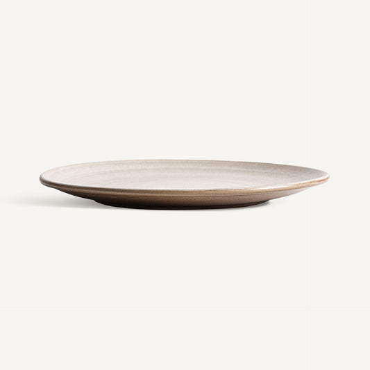 Plato Mulcey 22 cm VICAL | Plato de porcelana beige · vista 2