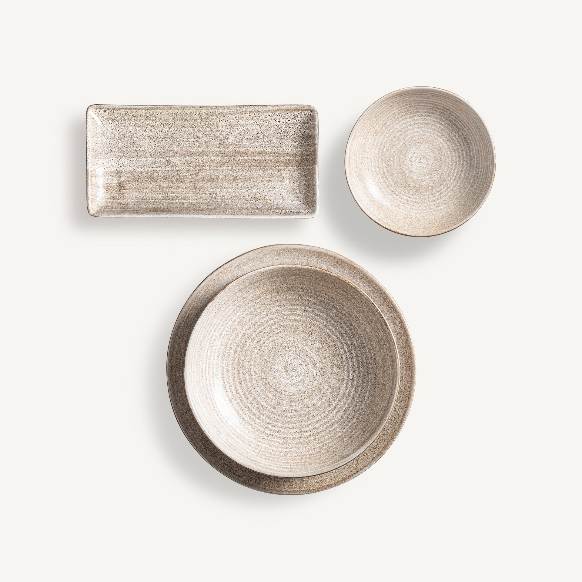 Plato Mulcey 22 cm VICAL | Plato de porcelana beige · vista 4