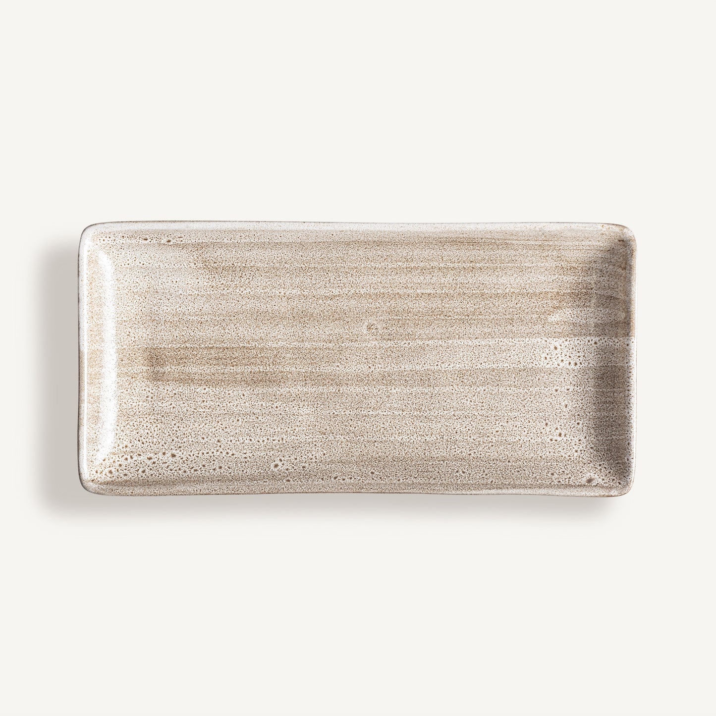 Plato Murcey rectangular VICAL | Plato de porcelana beige · vista 1