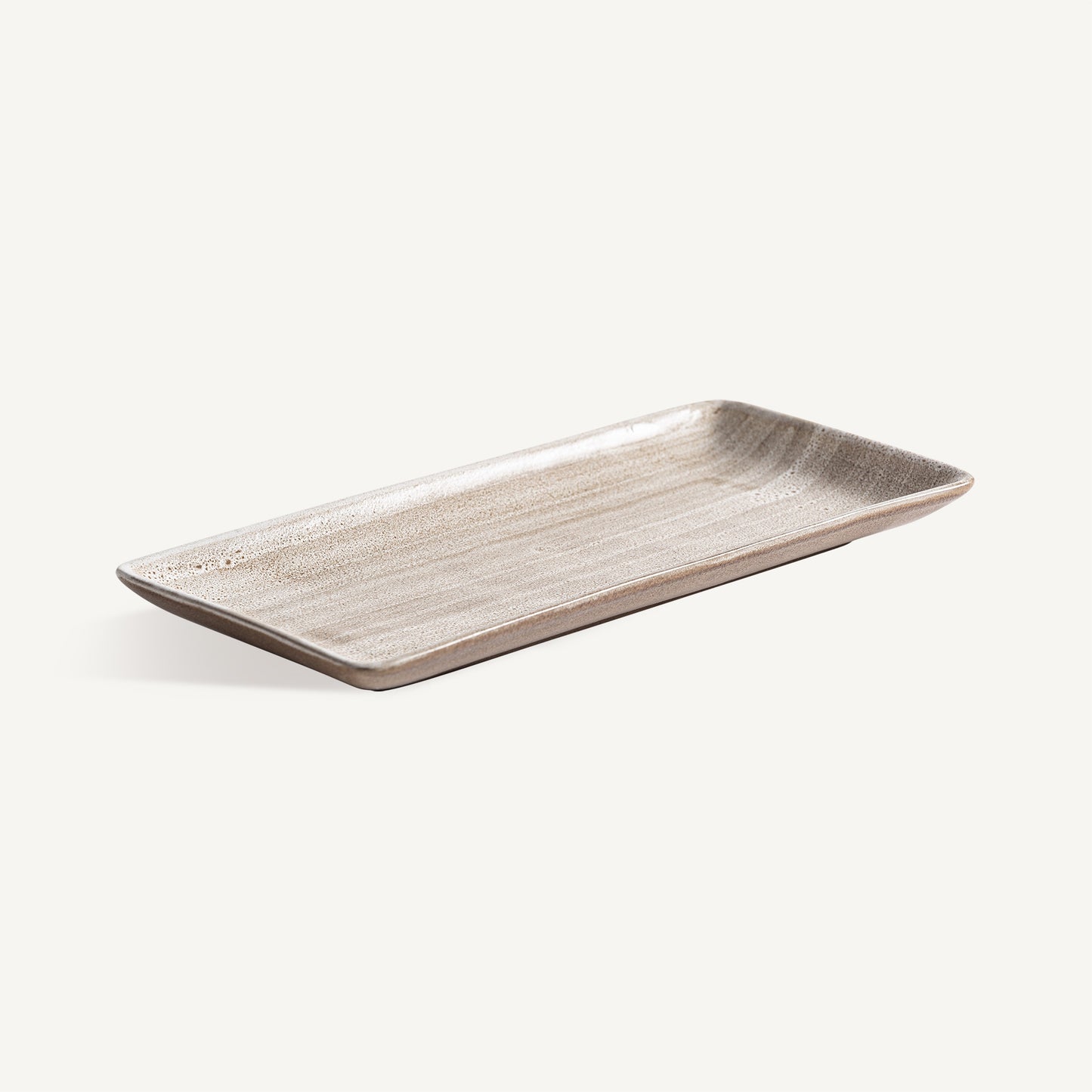 Plato Murcey rectangular VICAL | Plato de porcelana beige · vista 2